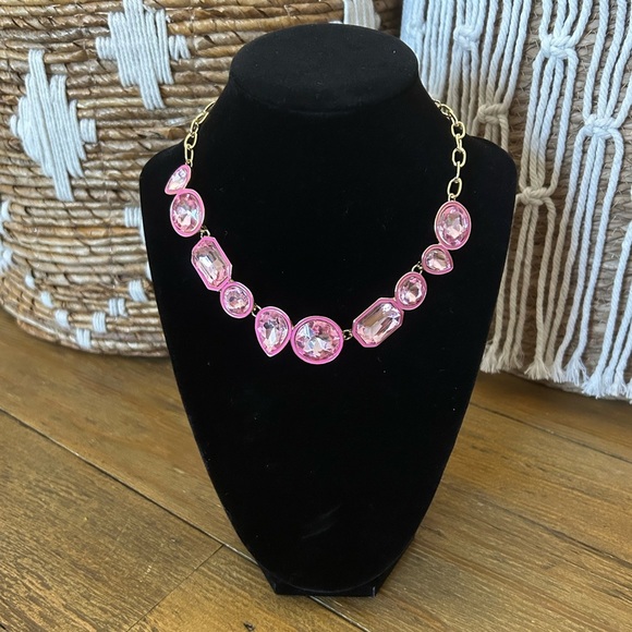 Urban Outfitters Pink Gemstone Necklace - Picture 1 of 7